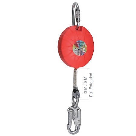 Retractable Lanyard Fall Protection - F-RW12-3M / F-RW12-6M